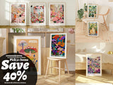 Berlin Flower Market Poster - Posters - Enchanted Sights