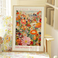 Birmingham Flower Market Poster - Posters - Enchanted Sights