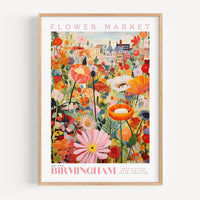 Birmingham Flower Market Poster - Posters - Enchanted Sights