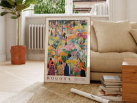 Bogota Flower Market Poster - Posters - Enchanted Sights