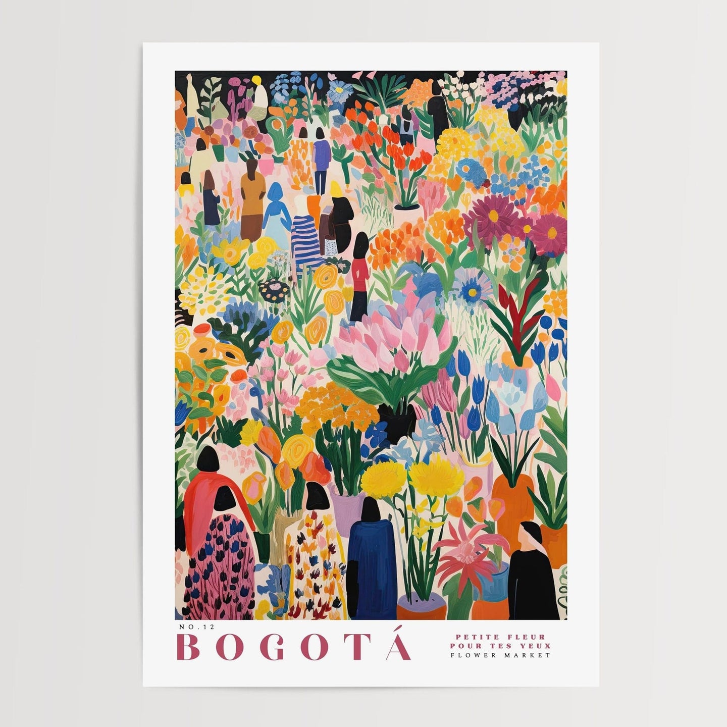 Bogota Flower Market Poster - Posters - Enchanted Sights