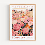 Bordeaux Flower Market Poster - Posters - Enchanted Sights