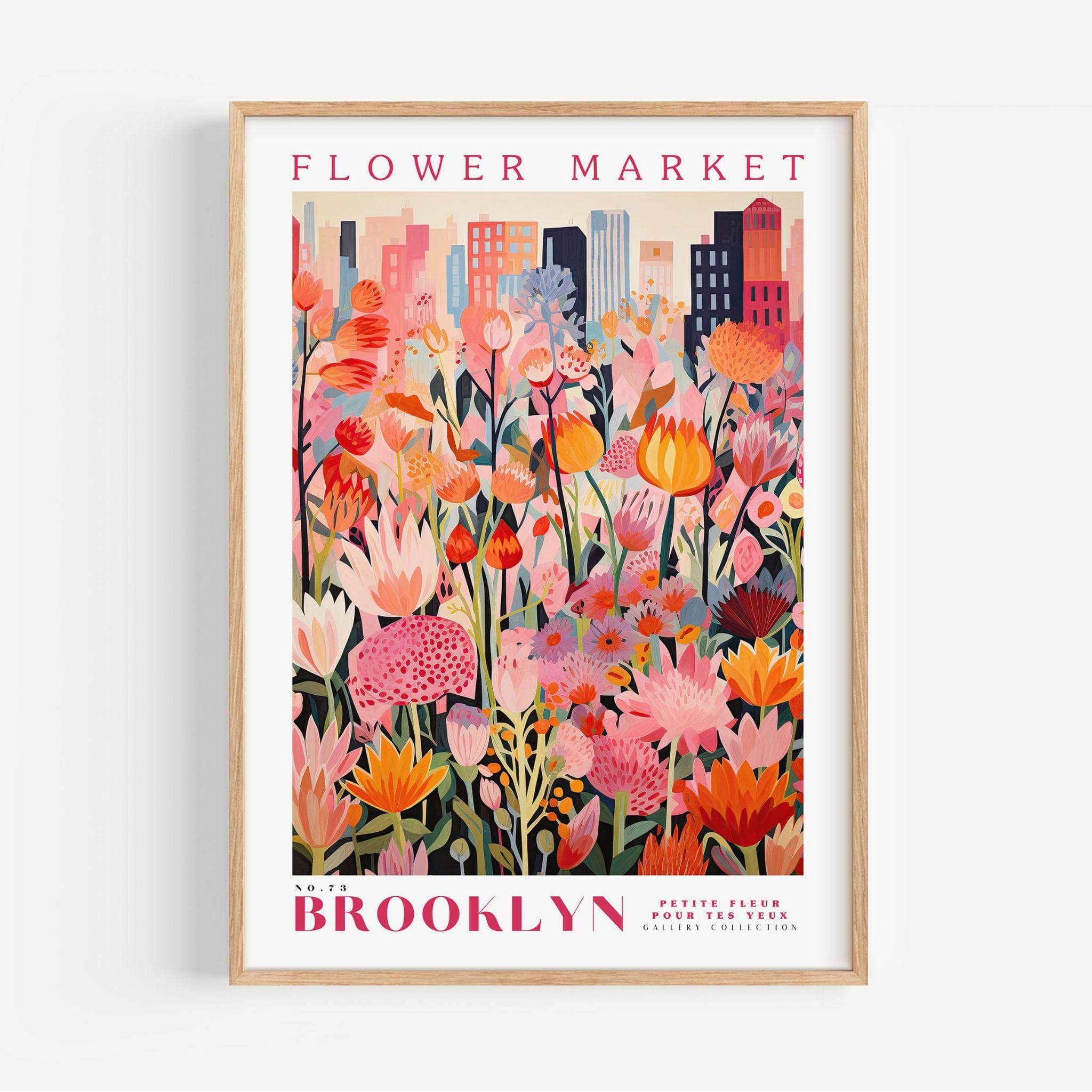 Brooklyn Flower Market Poster - Posters - Enchanted Sights