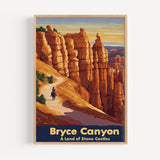 Bryce Canyon Retro National Park Poster - Poster - Enchanted Sights
