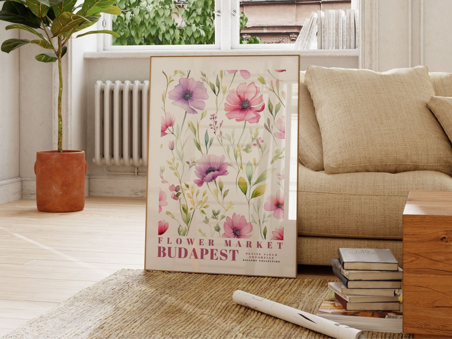 Budapest Flower Market Poster - Enchanted SightsPostersEnchanted Sights