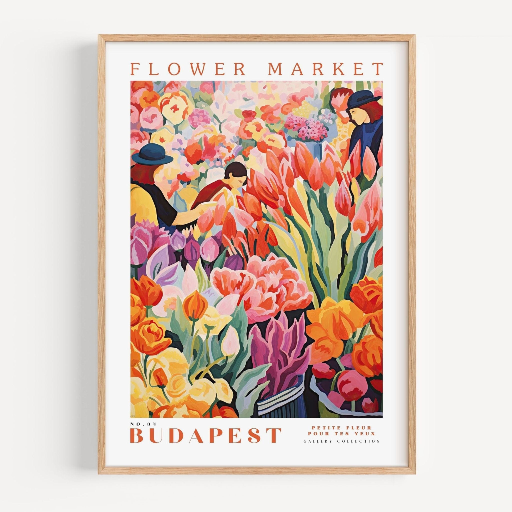 Budapest Flower Market Poster - Posters - Enchanted Sights