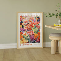 Budapest Flower Market Poster - Posters - Enchanted Sights