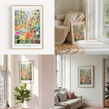 a living room filled with furniture and paintings
