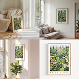 a living room filled with furniture and flowers