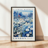 a picture of a flower market in london