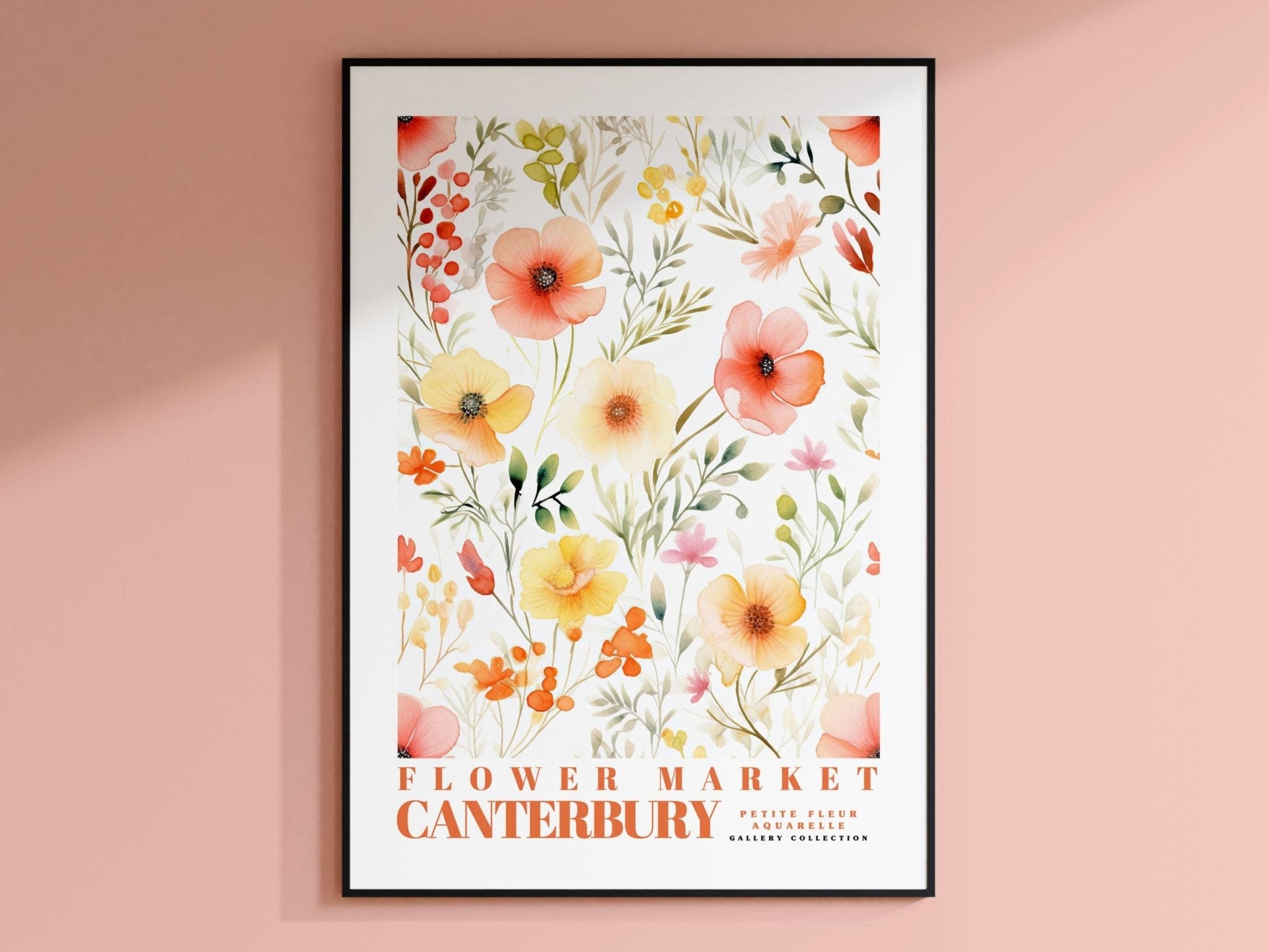 Canterbury Flower Market Poster - Posters - Enchanted Sights