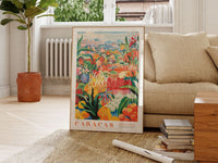 Caracas Flower Market Poster - Posters - Enchanted Sights