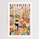 Cat Poster - Flower Shop - Posters - Enchanted Sights