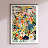 a poster hanging on the wall of a room