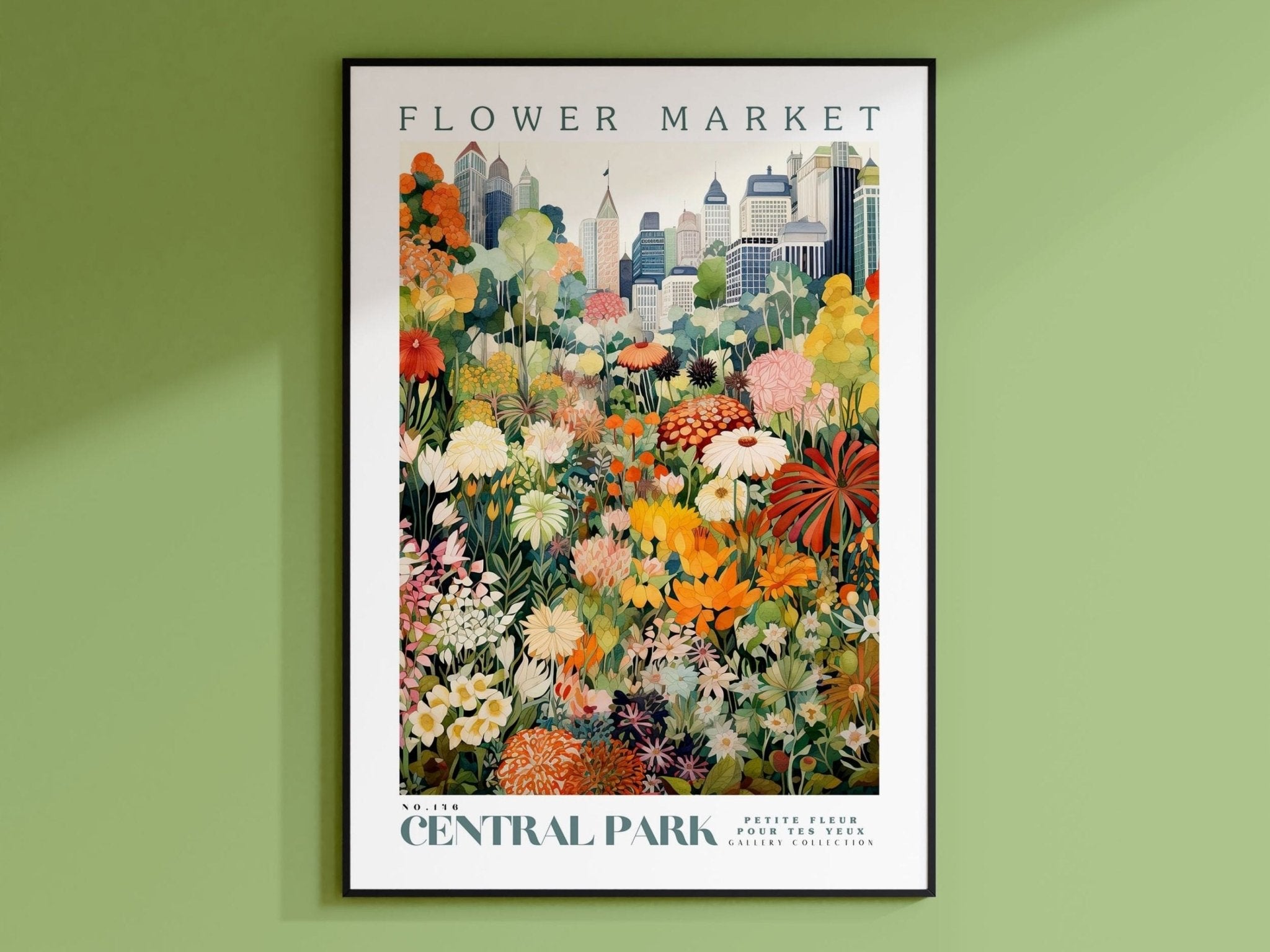 Central Park Flower Market Poster - Posters - Enchanted Sights