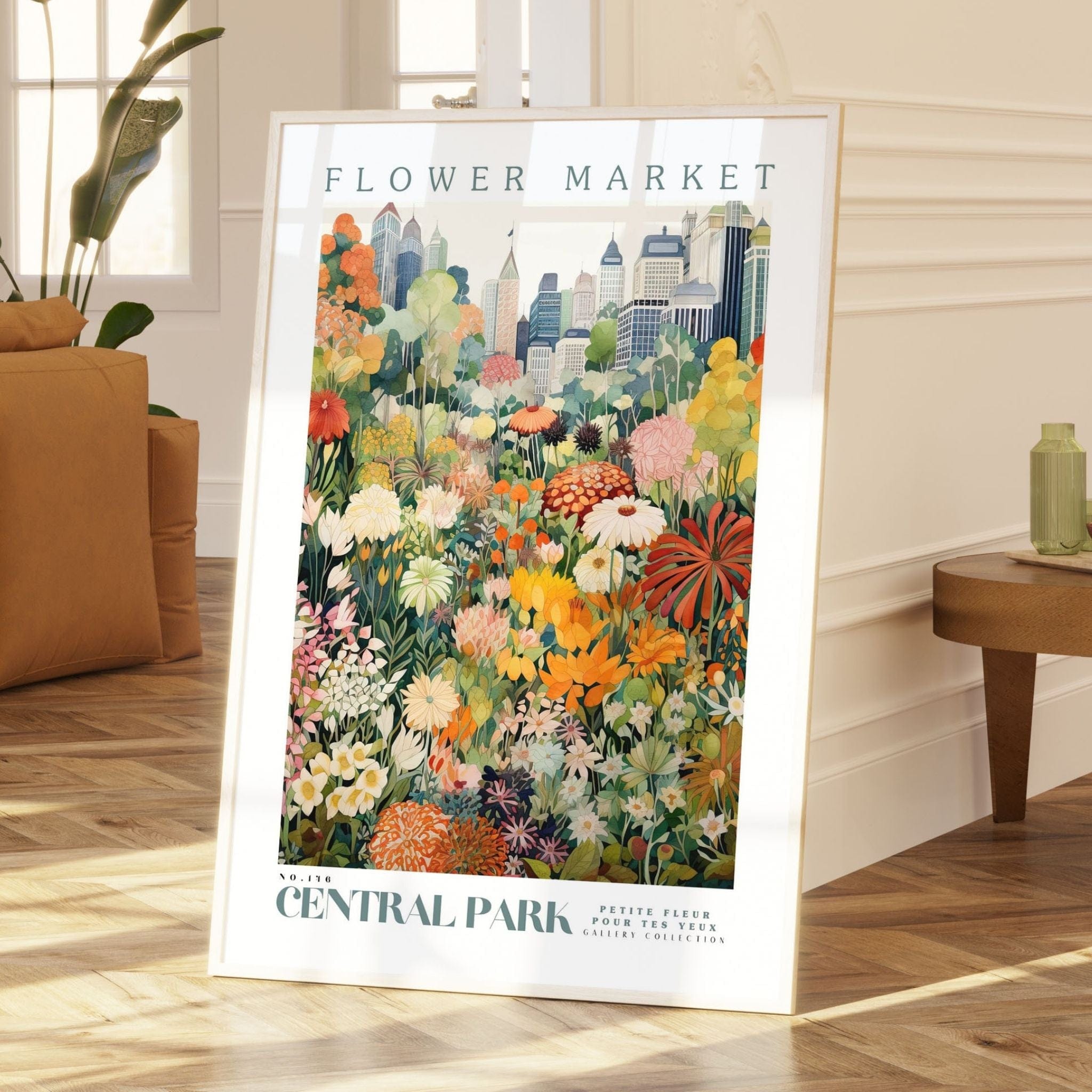 Central Park Flower Market Poster - Posters - Enchanted Sights