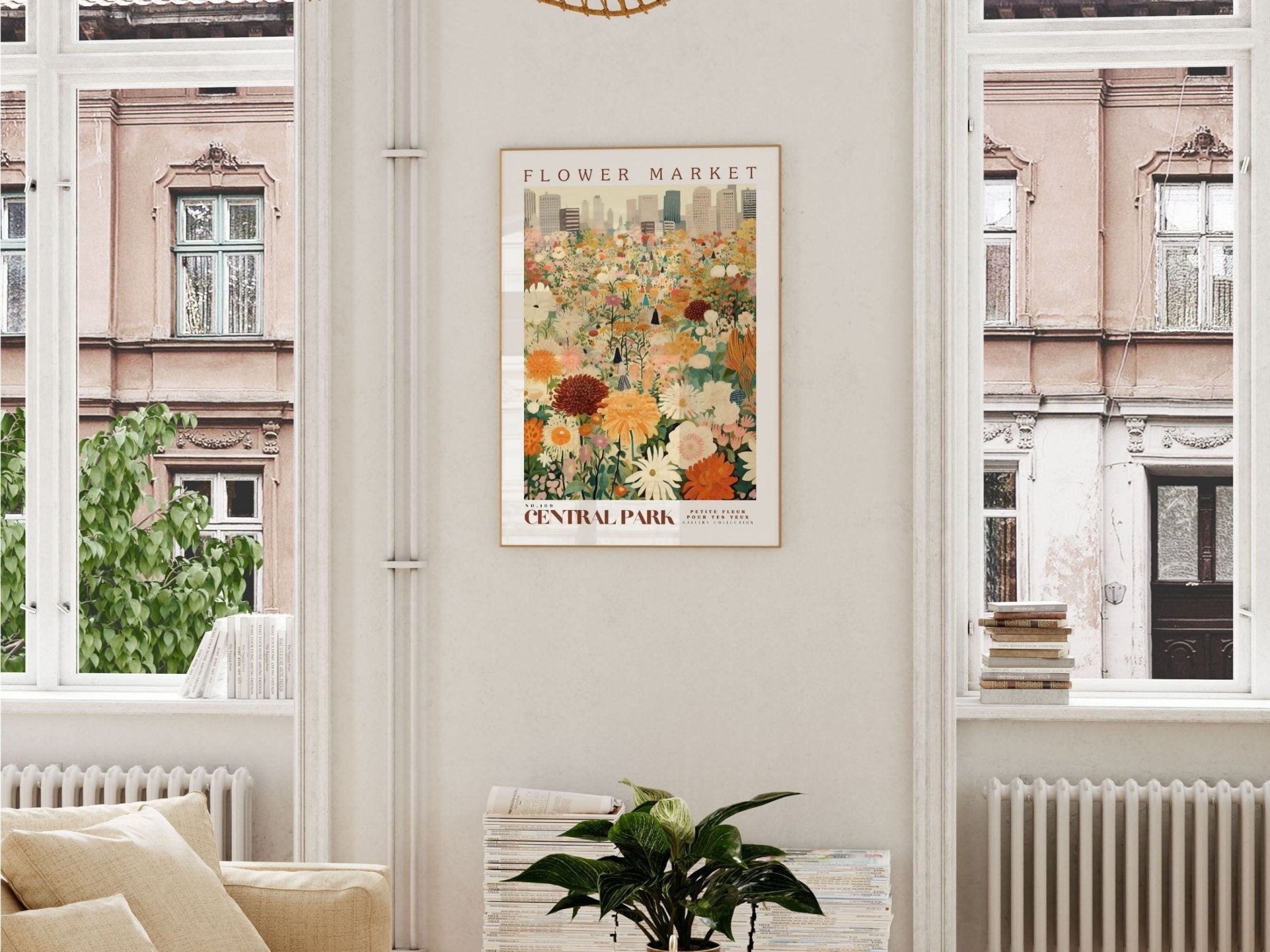 Central Park Flower Market Poster - Posters - Enchanted Sights