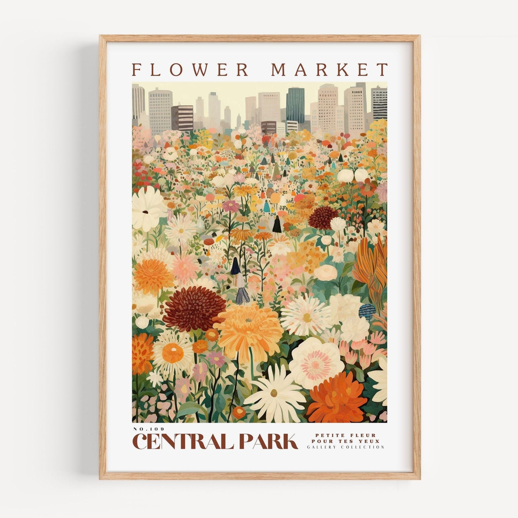 Central Park Flower Market Poster - Posters - Enchanted Sights