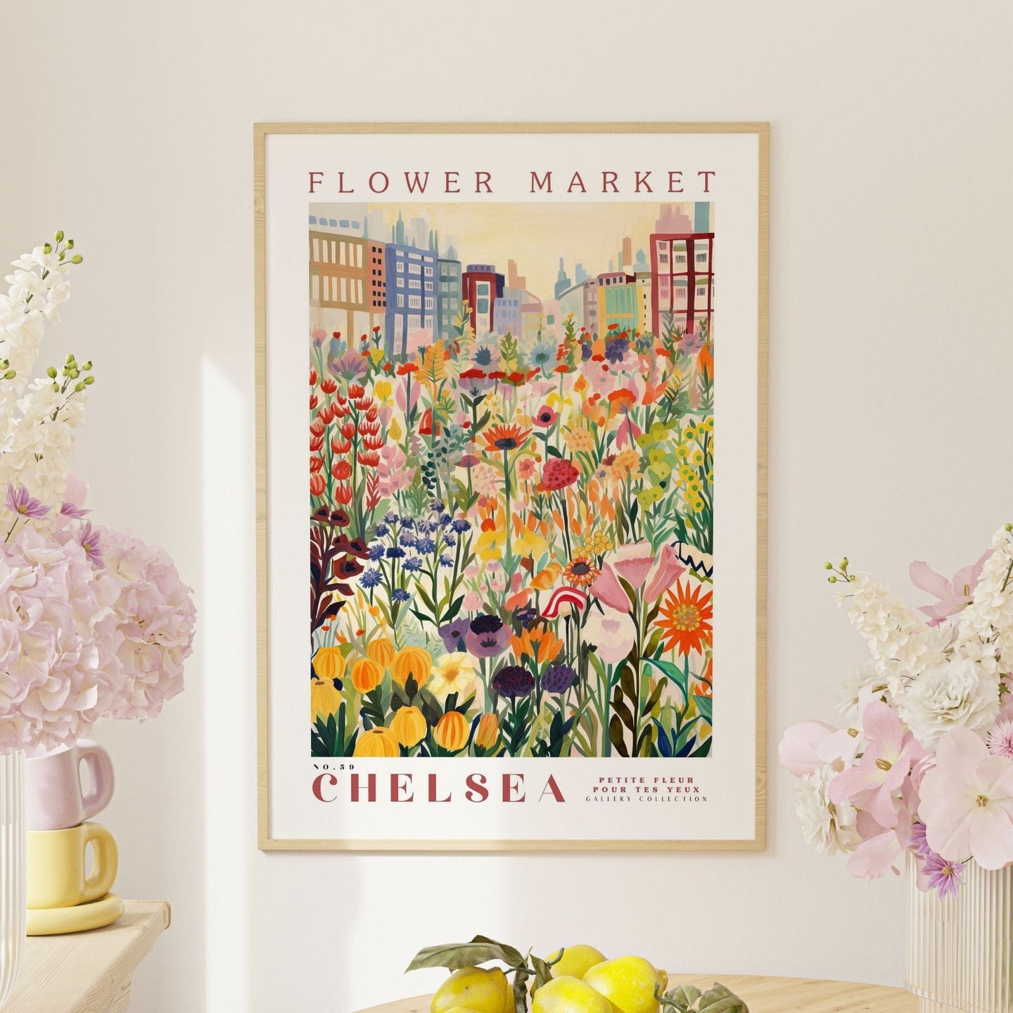 Chelsea Flower Market Poster - Posters - Enchanted Sights
