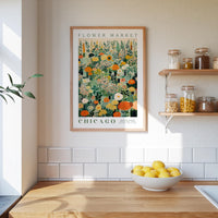 Chicago Flower Market Poster - Poster - Flower Poster