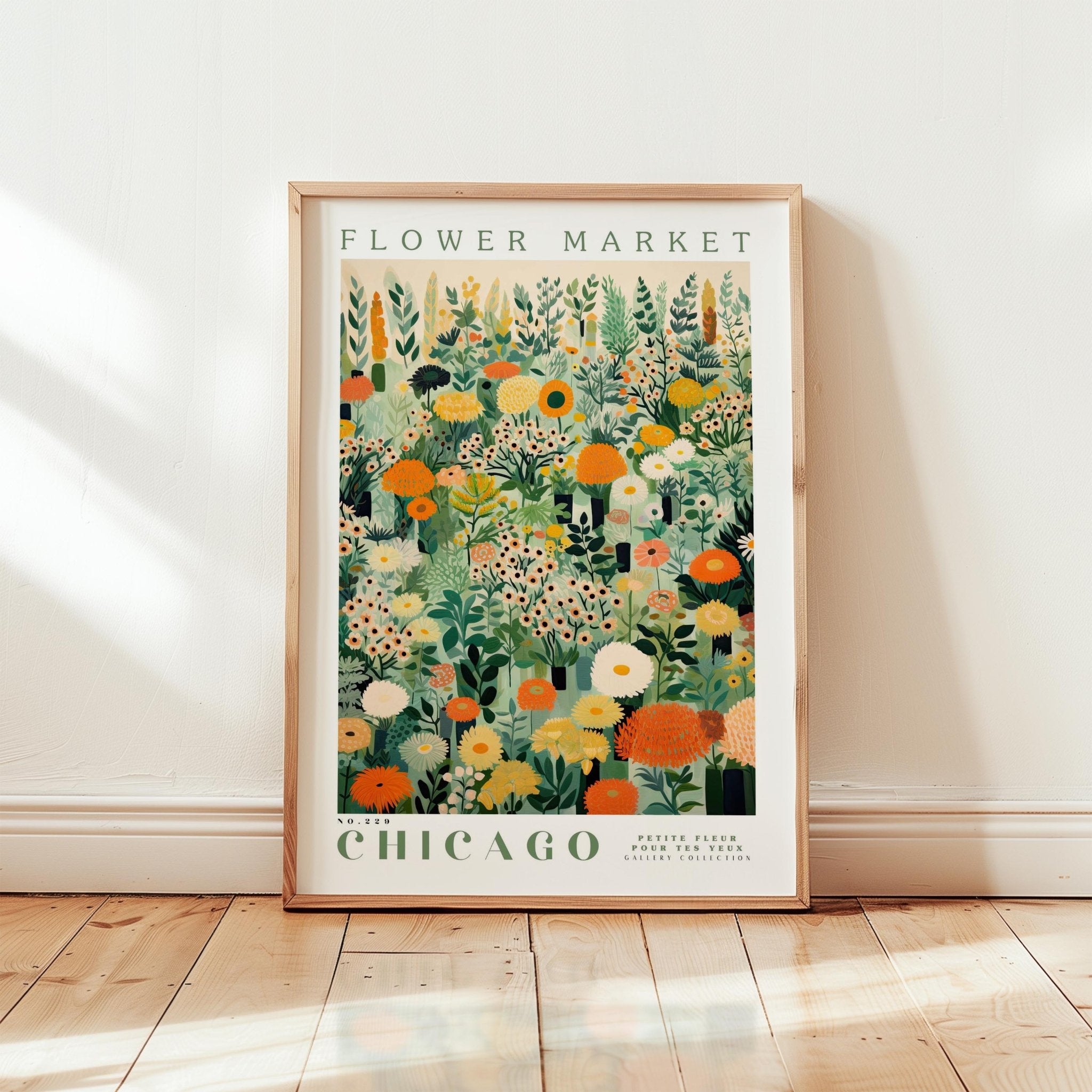 Chicago Flower Market Poster - Poster - Flower Poster