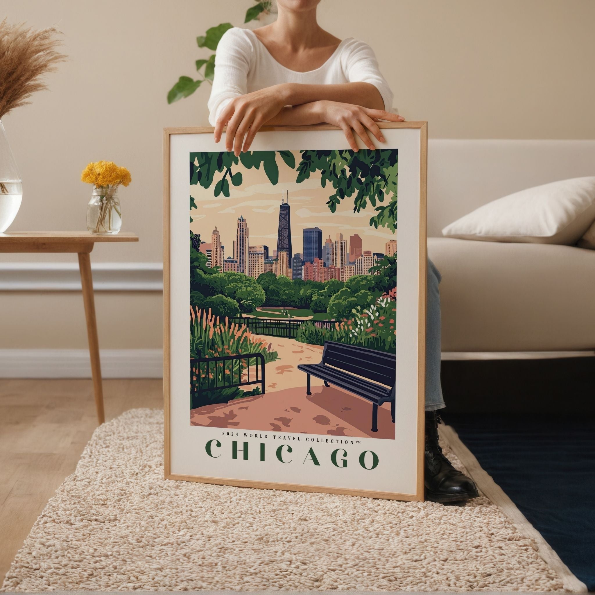 Chicago Travel Poster - Poster - Enchanted Sights