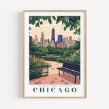 Chicago Travel Poster - Poster - Enchanted Sights