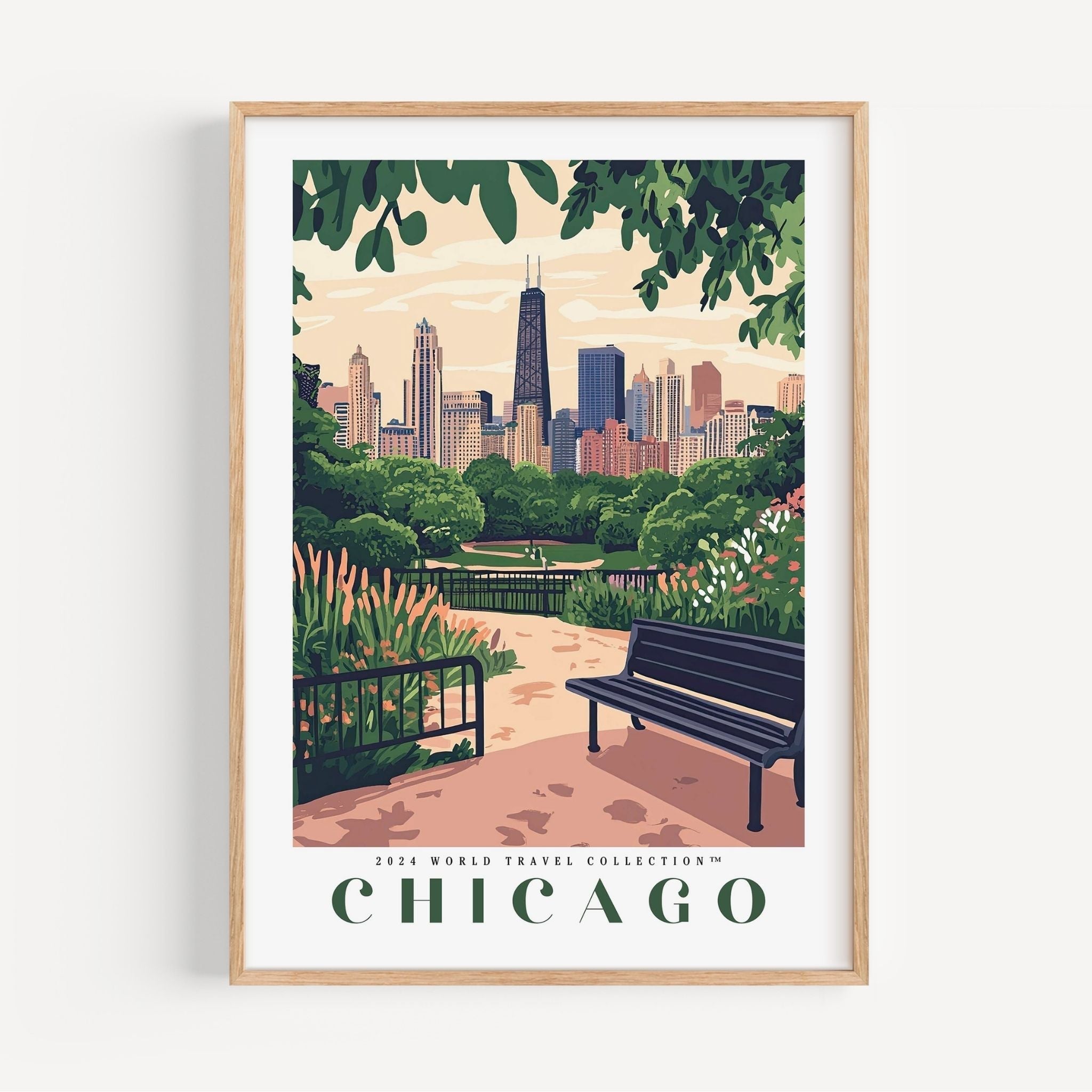 Chicago Travel Poster - Poster - Enchanted Sights