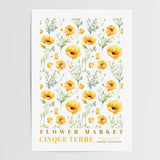 Cinque Terre Flower Market Poster - Posters - Enchanted Sights