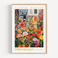Copenhagen Flower Market Poster - Posters - Enchanted Sights