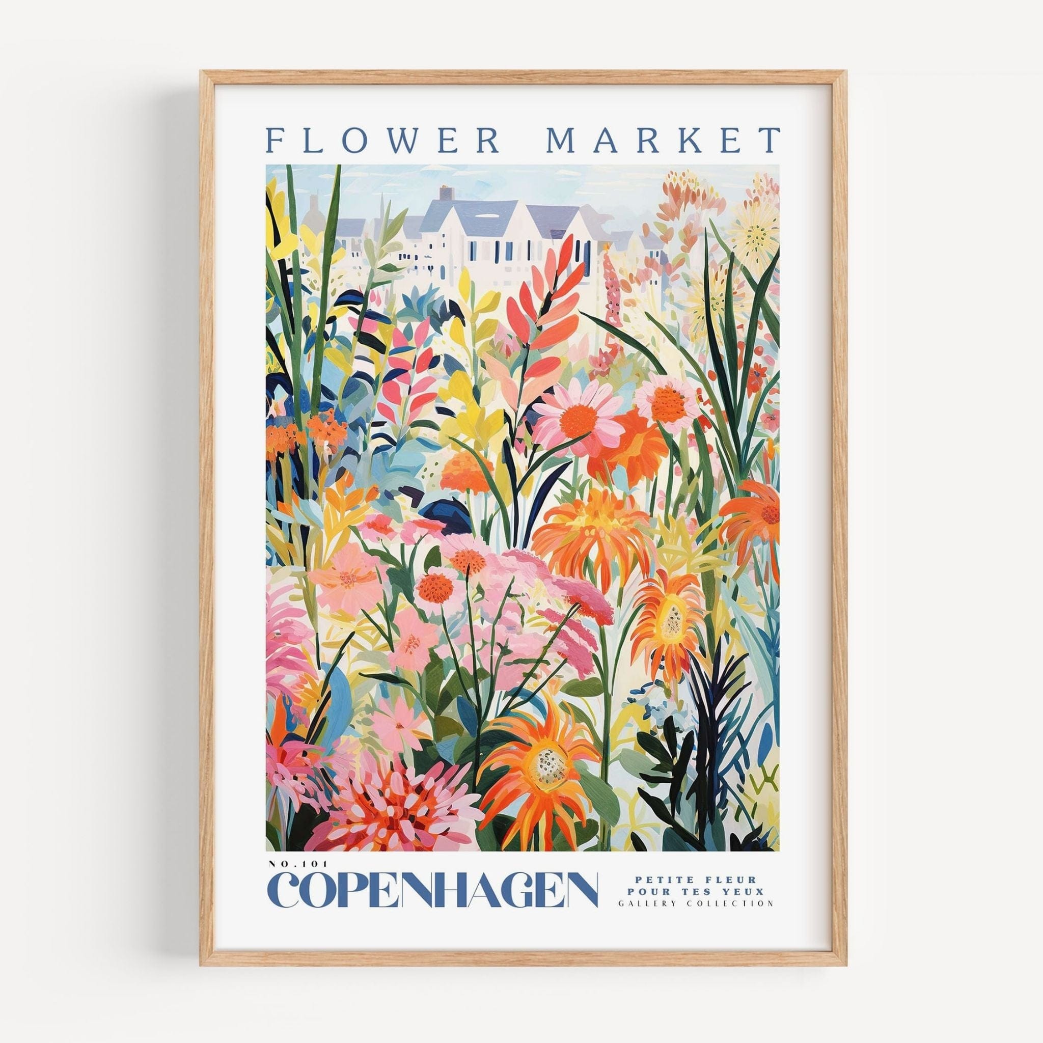 Copenhagen Flower Market Poster - Posters - Enchanted Sights