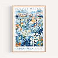 Copenhagen Flower Market Poster - Posters - Enchanted Sights