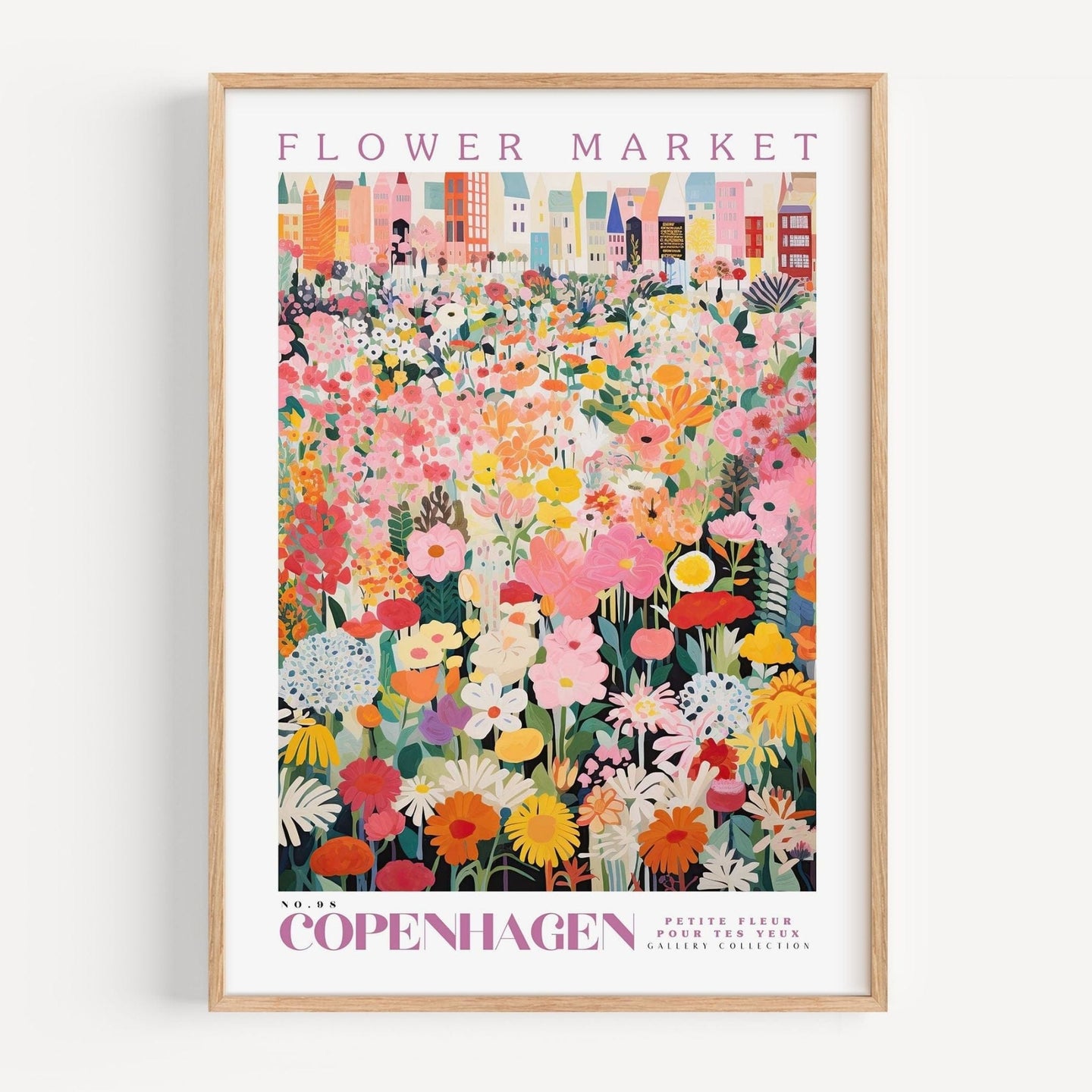 Copenhagen Flower Market Poster - Posters - Enchanted Sights