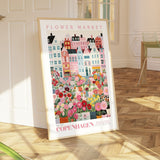 Copenhagen Flower Market Poster - Posters - Enchanted Sights