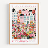 Copenhagen Flower Market Poster - Posters - Enchanted Sights