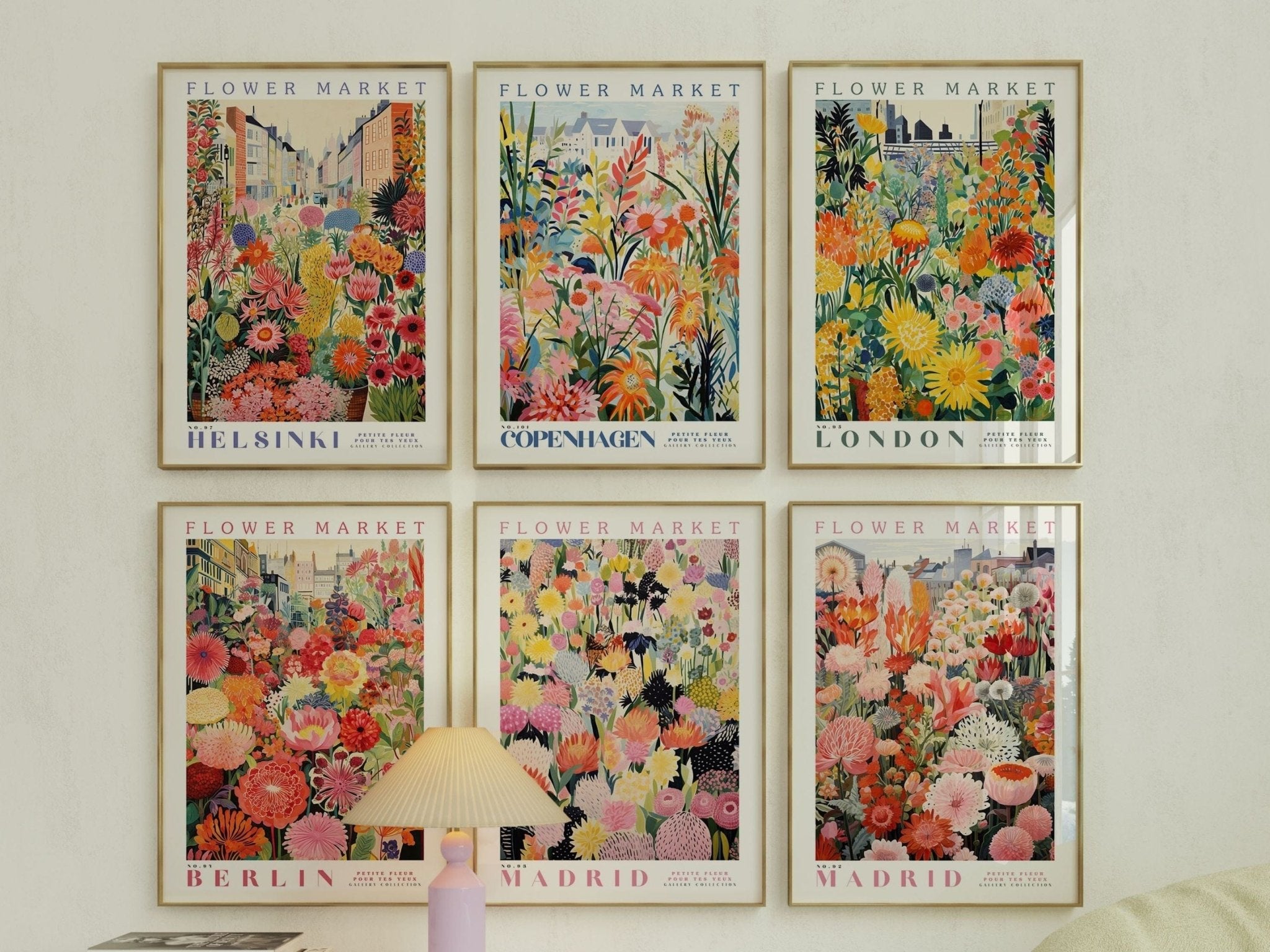 Copenhagen Flower Market Poster - Posters - Enchanted Sights