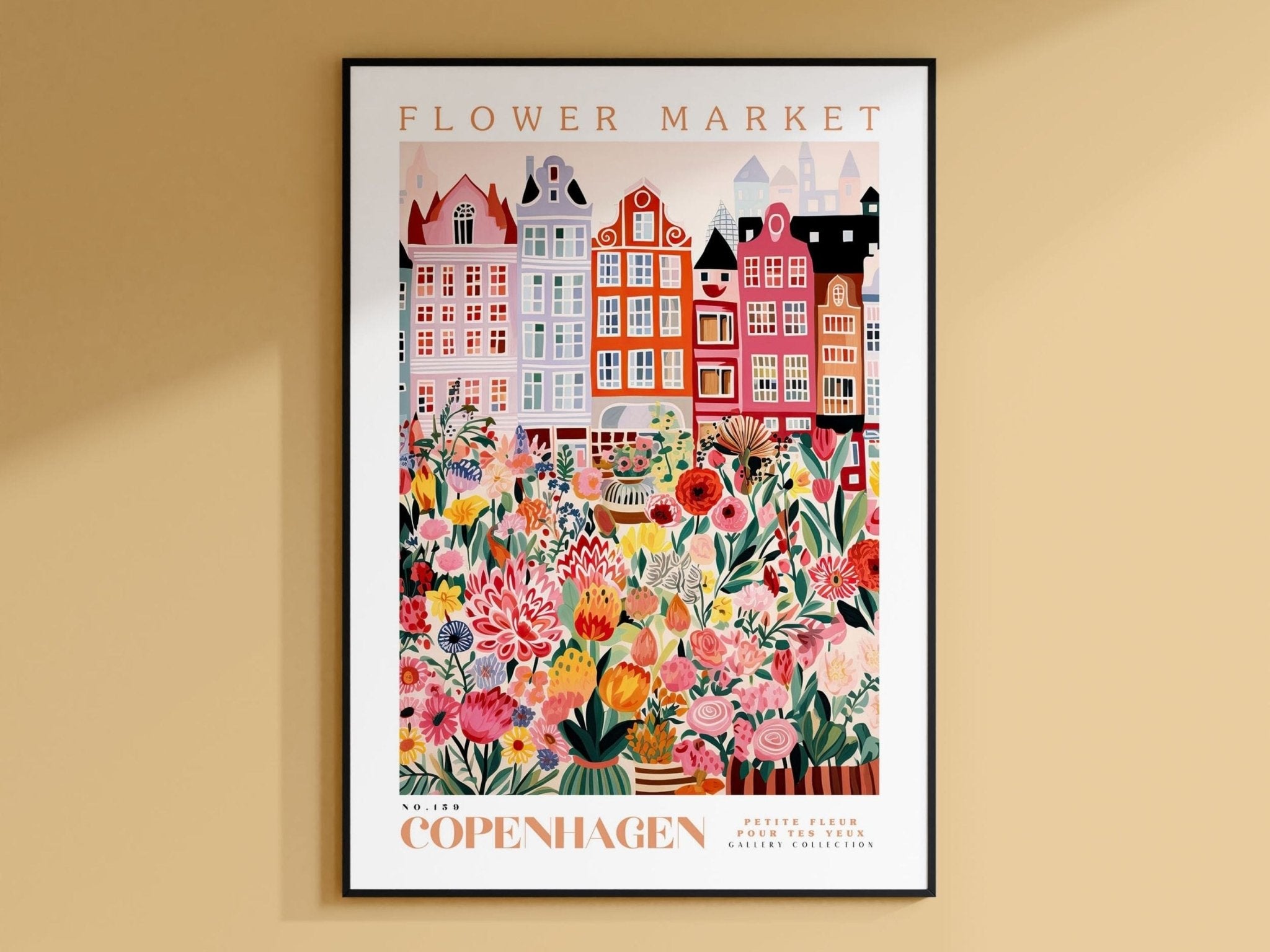 Copenhagen Flower Market Poster - Posters - Enchanted Sights