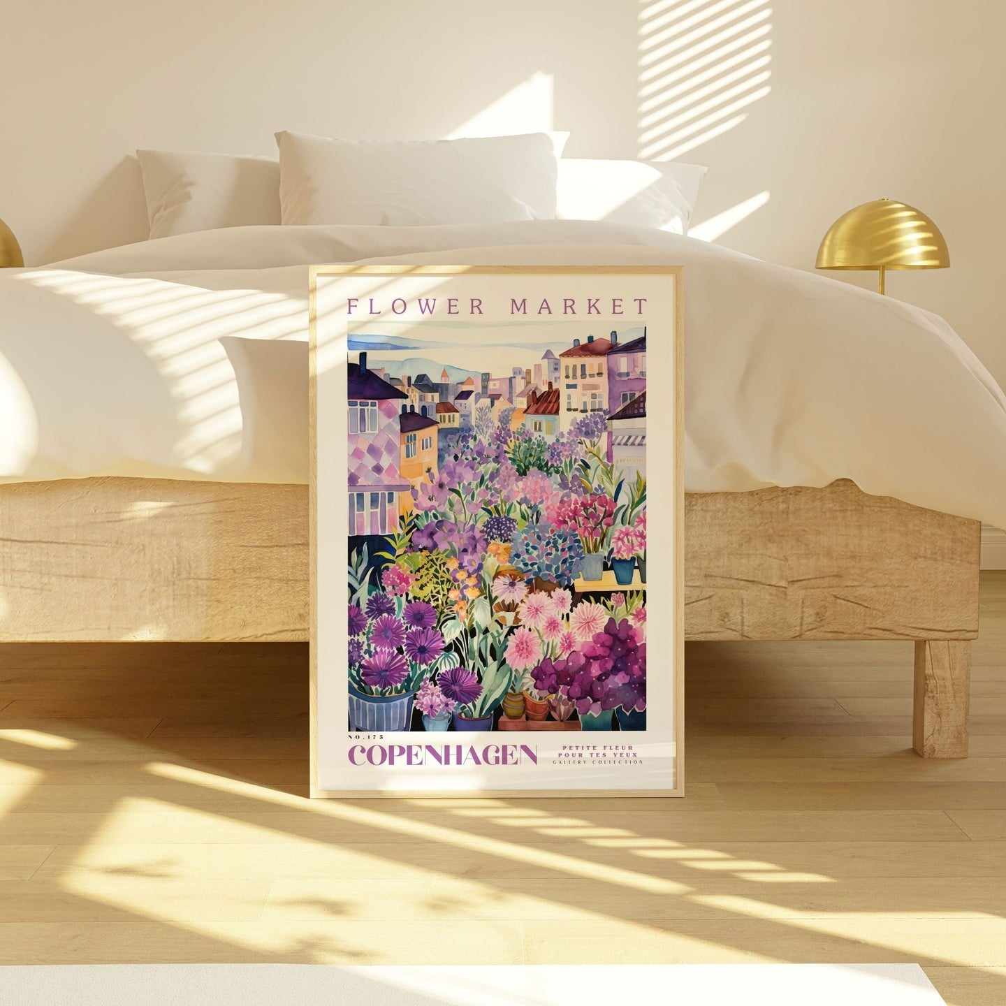 Copenhagen Flower Market Poster - Posters - Enchanted Sights