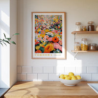 Cordoba Flower Market Poster - Posters - Flower Poster