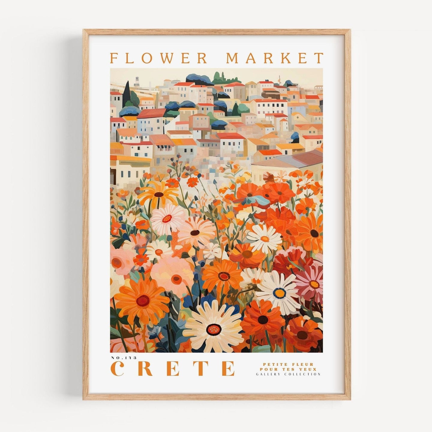 Crete Flower Market Poster - Posters - Enchanted Sights