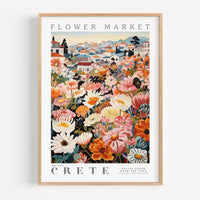 Crete Flower Market Poster - Posters - Enchanted Sights