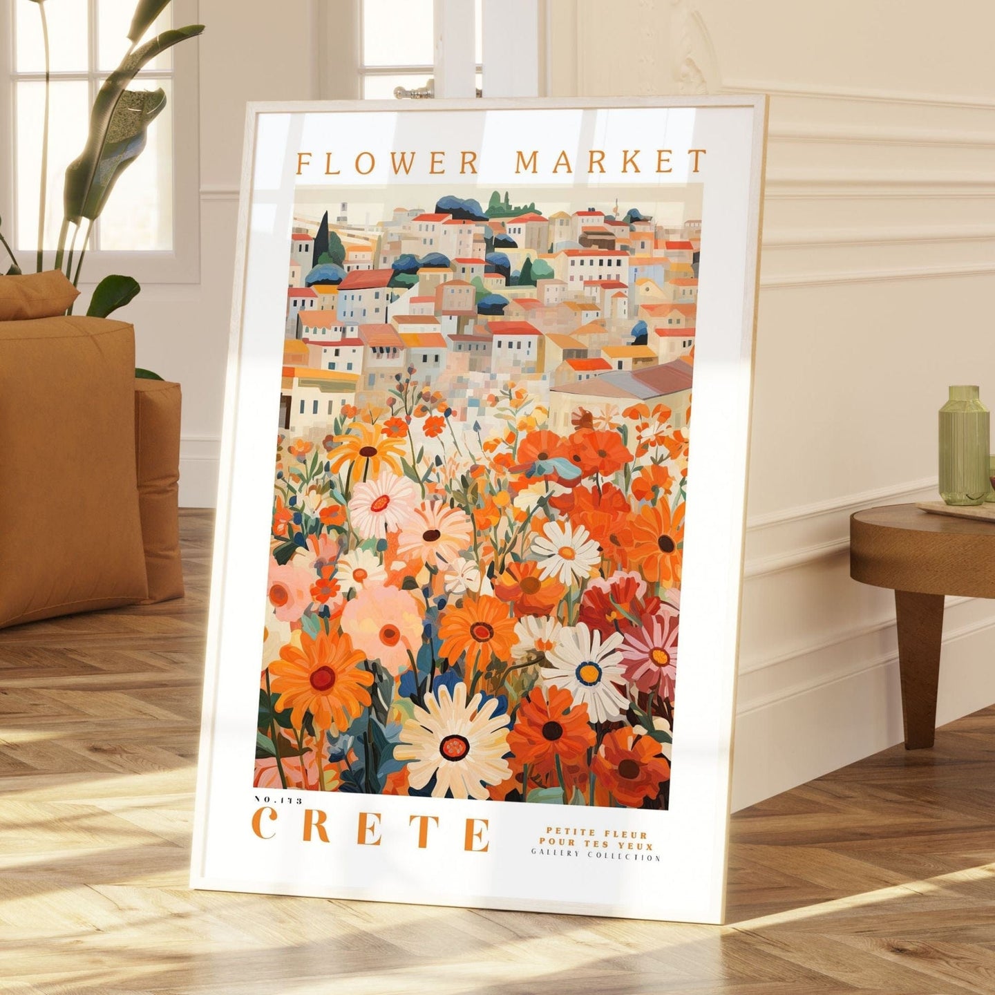 Crete Flower Market Poster - Posters - Enchanted Sights