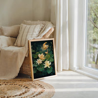 Dark Green Wildflower Poster - Poster - Flower Poster