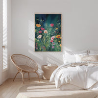 Dark Green Wildflower Poster - Poster - Flower Poster