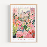 Dijon Flower Market Poster - Posters - Enchanted Sights