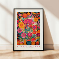 a picture of a vase of flowers on a wall