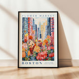 a picture of a flower market in boston