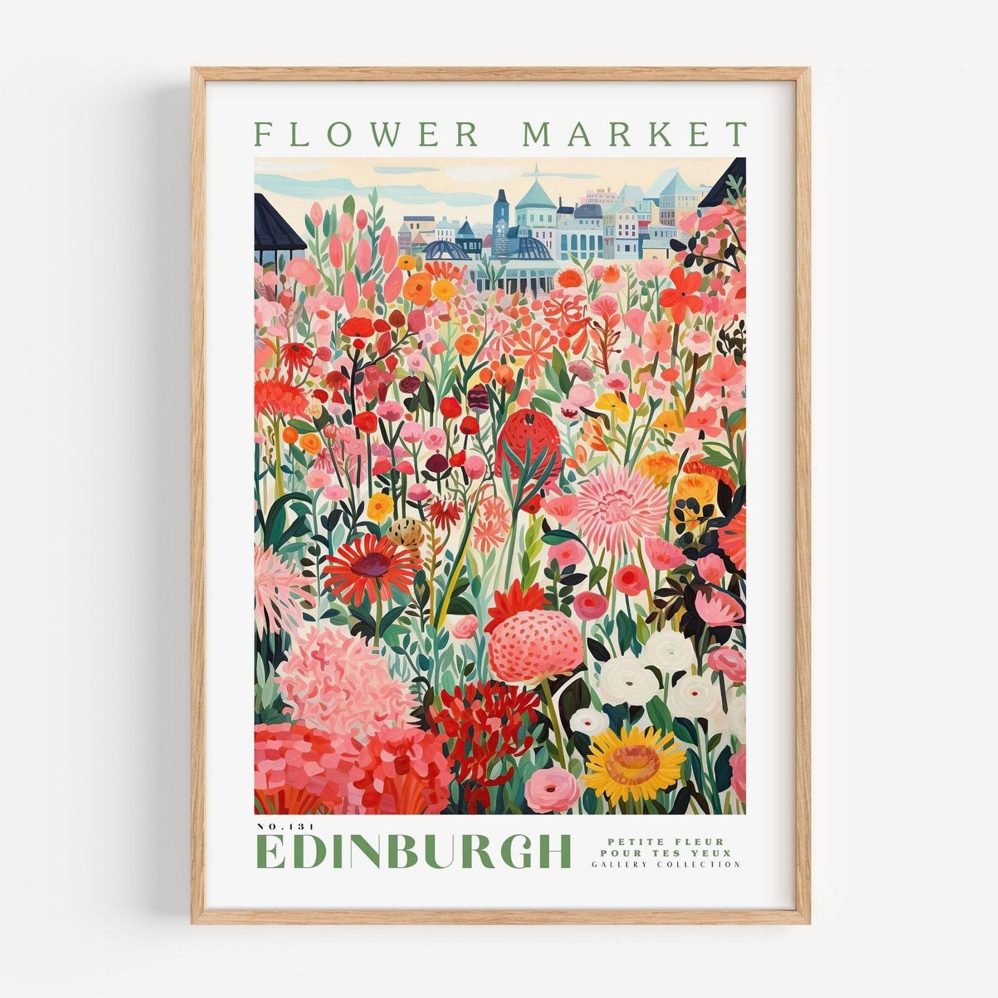 Edinburgh Flower Market Poster - Enchanted SightsPostersEnchanted Sights