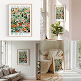 a living room filled with furniture and flowers