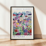 a picture of a flower market in france